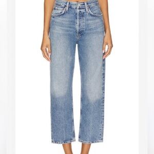 NWT AGOLDE 90’s Crop mid rise loose straight jeans